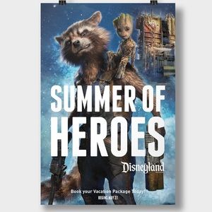 RARE Guardians of the Galaxy Summer of Heroes poster